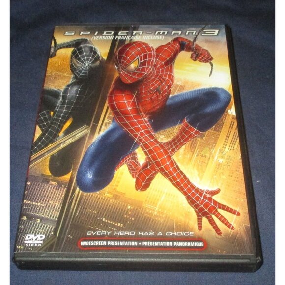 Spider-Man 3 (DVD, 2007, Widescreen, Canadian) w/ slipcover - Picture 3 of 6